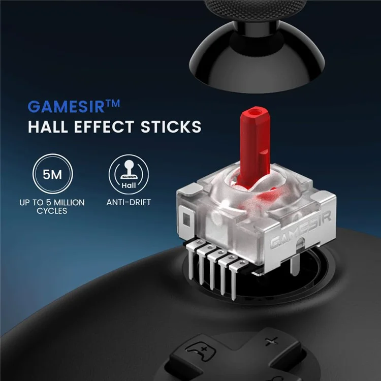 GAMESIR G7HE para Xbox One / Series X / S Controlador con cable Cubierta magnética Joysticks Hall Gamepad - Blanco