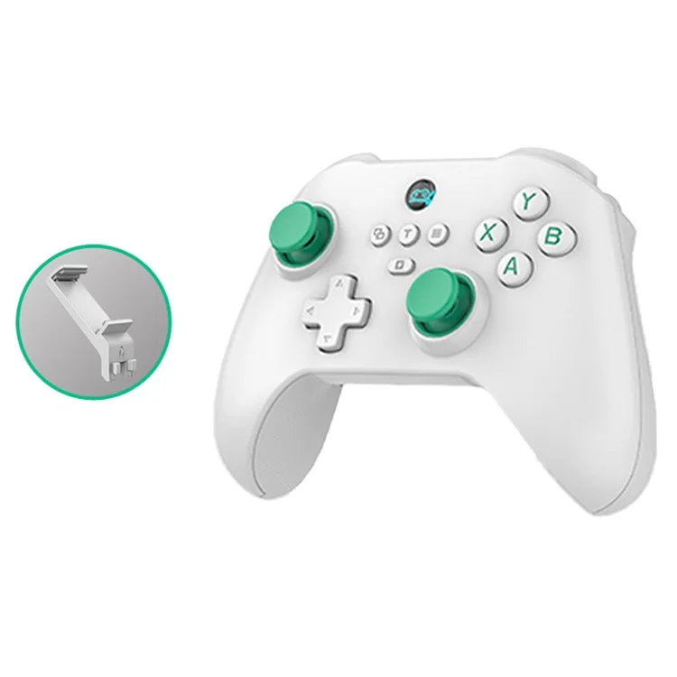 Z03 Dual Joystick Wireless Game Controller Bluetooth-compatible 5.3 Gamepad with Phone Clip - White