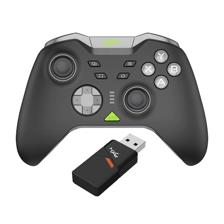 PXN P5 Bluetooth-compatible Wireless Game Controller with Receiver for Steam PC  /  Android  /  iOS  /  Nintendo Switch - Black