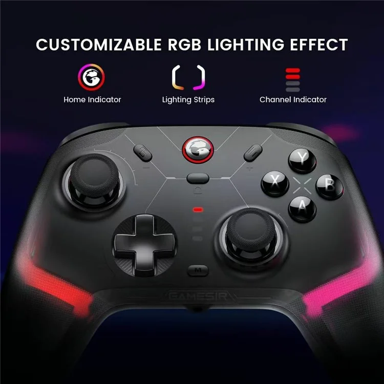 GAMESIR Cyclone 2 Controller di Gioco Bluetooth con Dock di Ricarica per PC / Switch / iOS / Android - Bianco