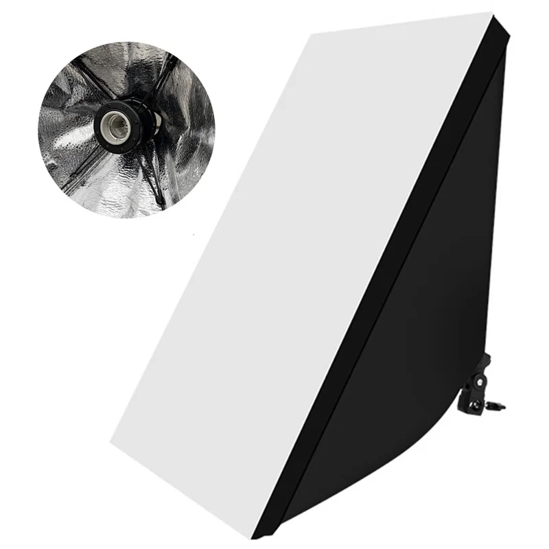 60x60cm Single Light Head Softbox Photography Studio Equipment for Portrait Product Shooting - US Plug