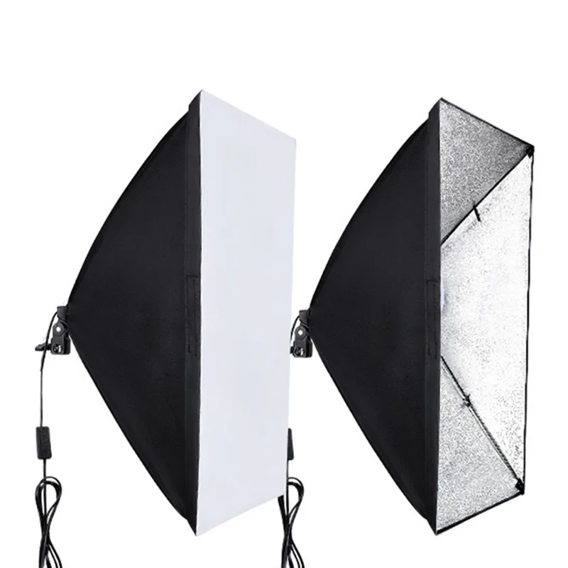 60x60cm Single Light Head Softbox Photography Studio Equipment for Portrait Product Shooting - US Plug