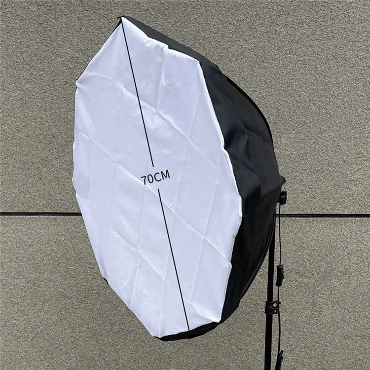 70cm Octagonal Softbox Photography Studio Lighting Equipment with Single Light Head - US Plug