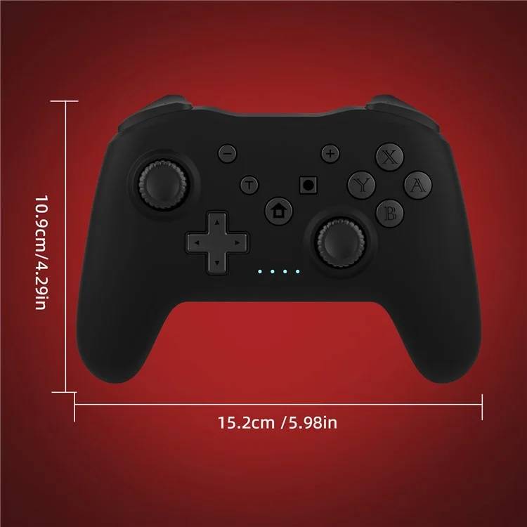 NS017 Mando de juego inalámbrico Bluetooth con giroscopio de 6 ejes para Nintendo Switch / Sony PS3 / PC - Blanco