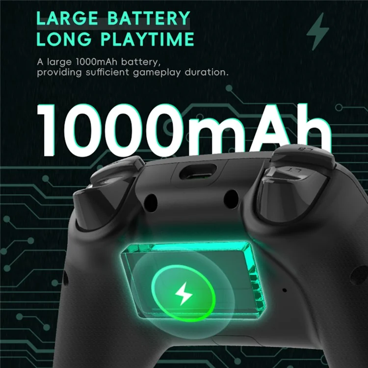DATA FROG S13 Gamecontroller Turbo 6-Achsen-Gyro Vibration für Switch / PC / Android / iOS Kabellos Gamepad