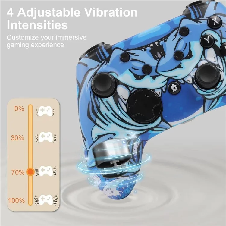 CX-270C Gamecontroller mit Dual-Motor-Vibration, 3D-Joystick, Sechs-Achsen-Gyroskop, kabellos Bluetooth-kompatibel - Rabbit