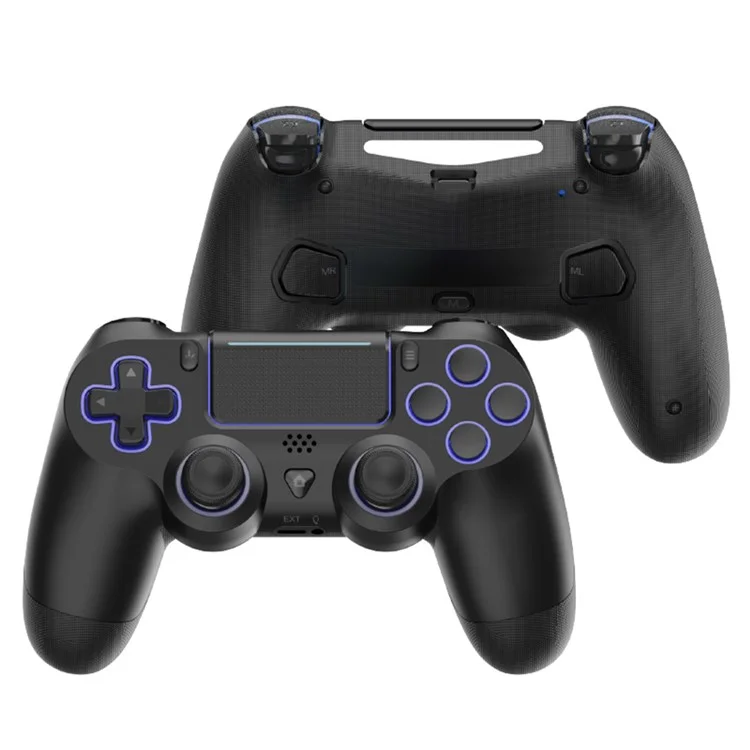 DATA FROG P03 For PS4 / PS4 Slim / Pro / PC Wireless Bluetooth-Compatible Controller 6-Axis Sensor Programmable Gamepad - Black