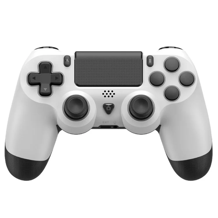 DATA FROG P03 For PS4 / PS4 Slim / Pro / PC Wireless Bluetooth-Compatible Controller 6-Axis Sensor Programmable Gamepad - Grey+White
