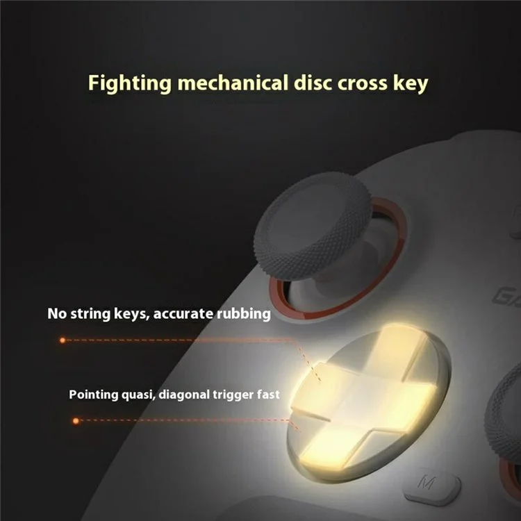 GAMESIR Nova 2 Lite Wireless Game Controller PC Steam Hall Effect Joystick For Switch  /  Android  /  iOS Platforms - White
