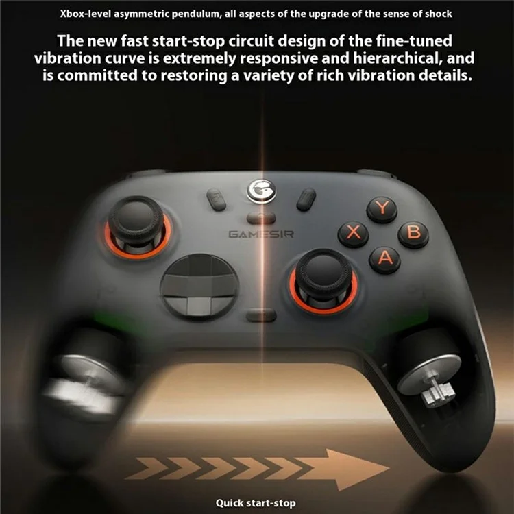 GAMESIR Nova 2 Lite Wireless Game Controller PC Steam Hall Effect Joystick For Switch  /  Android  /  iOS Platforms - White
