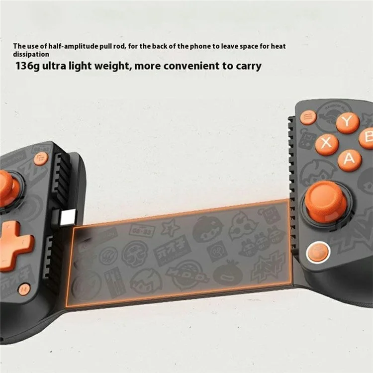 GAMESIR X5lite Cartoon Edition Game Controller For iPhone  /  iPad  /  Android Devices Extendable Grip - White