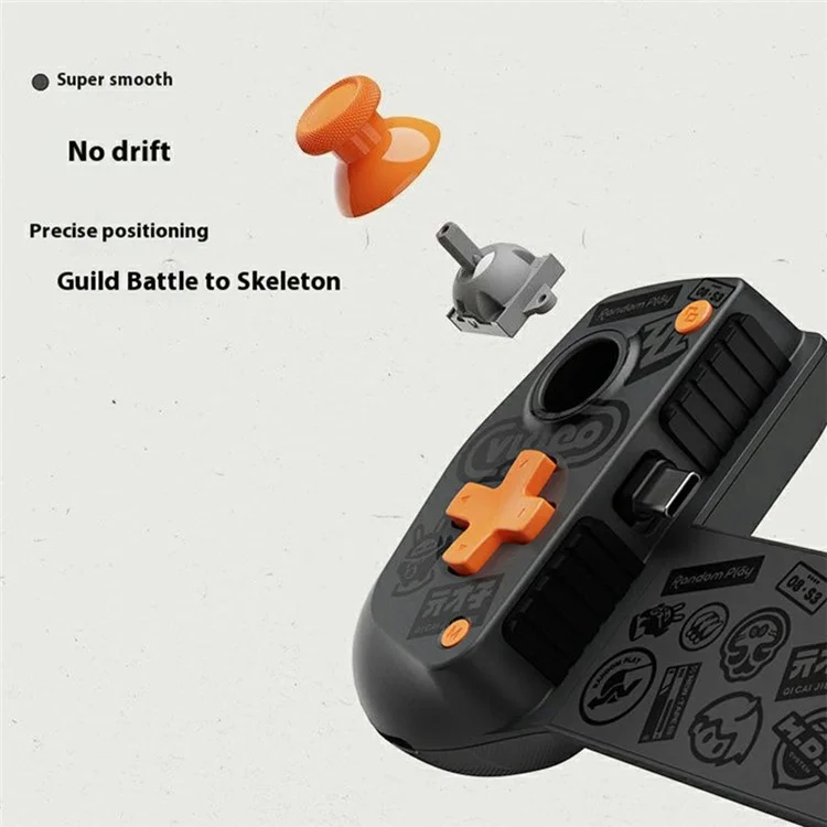 GAMESIR X5lite Cartoon Edition Game Controller For iPhone  /  iPad  /  Android Devices Extendable Grip - White