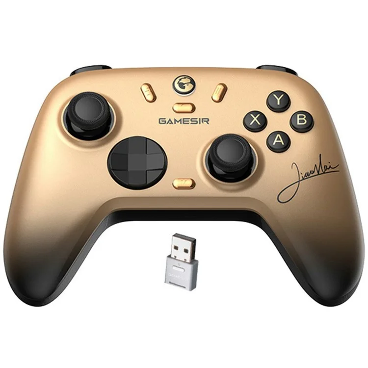 GAMESIR Nova 2 Lite Wireless Game Controller For PC Steam Hall Joystick with Bluetooth-Compatible Receiver - Gold