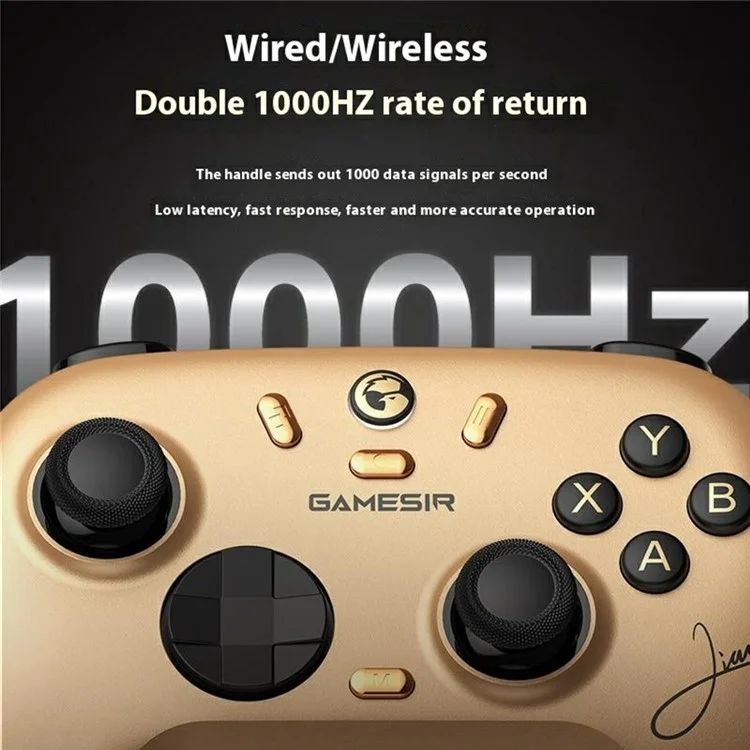 GAMESIR Nova 2 Lite Wireless Game Controller For PC Steam Hall Joystick with Bluetooth-Compatible Receiver - Gold