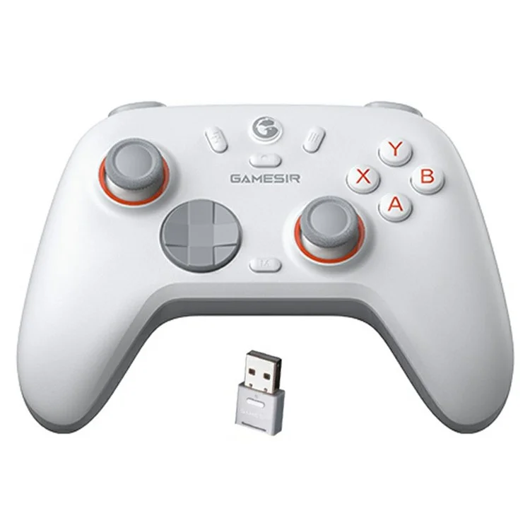 GAMESIR Nova 2 Lite Wireless Controller For PC Steam Hall Effect Joystick with Bluetooth-Compatible Receiver - White