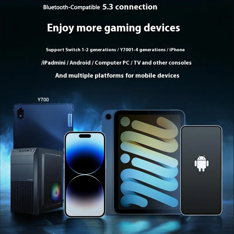 GAMESIR X5s Manette sans fil Bluetooth extensible compatible iOS / Android / PC / Switch avec vibration