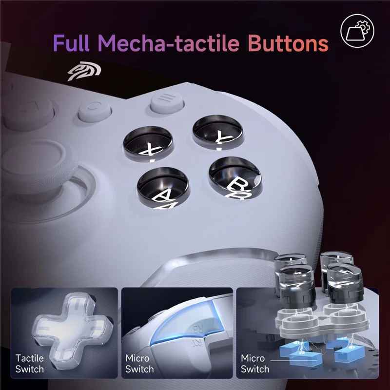 EASYSMX X20 Gaming Controller Bluetooth-Compatible / 2.4G / Wired Programmable Gamepad