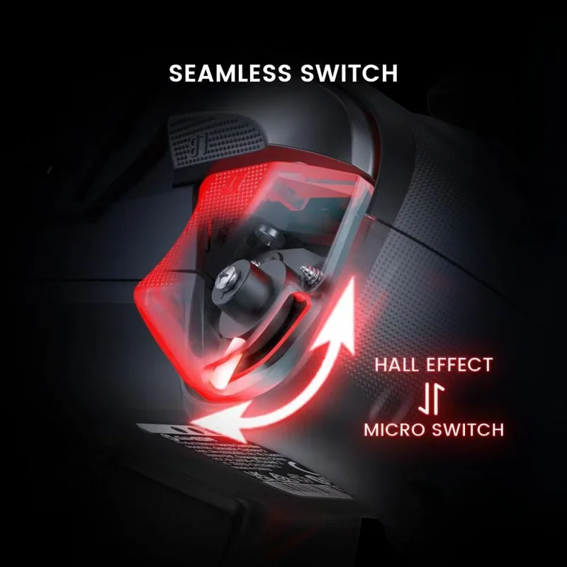 GAMESIR Cyclone 2 Contrôleur de jeu sans fil Bluetooth compatible RGB avec Joystick Hall - Noir