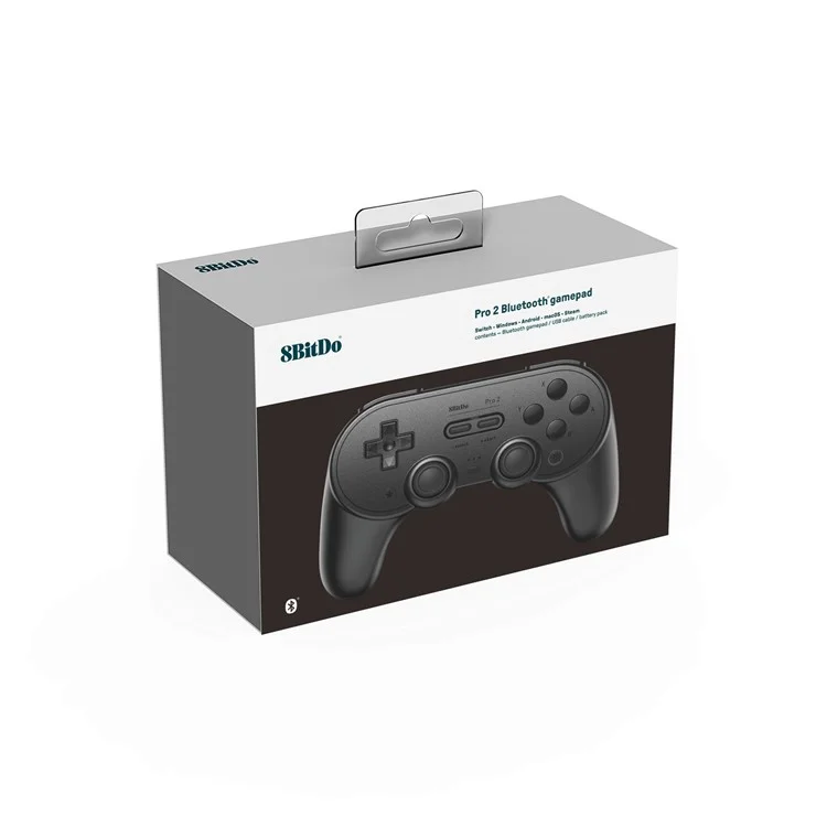8BITDO Pro 2 Bluetooth-compatible Game Controller Wireless Joystick Gamepad for Nintendo Switch PC Android iOS Phone - Black