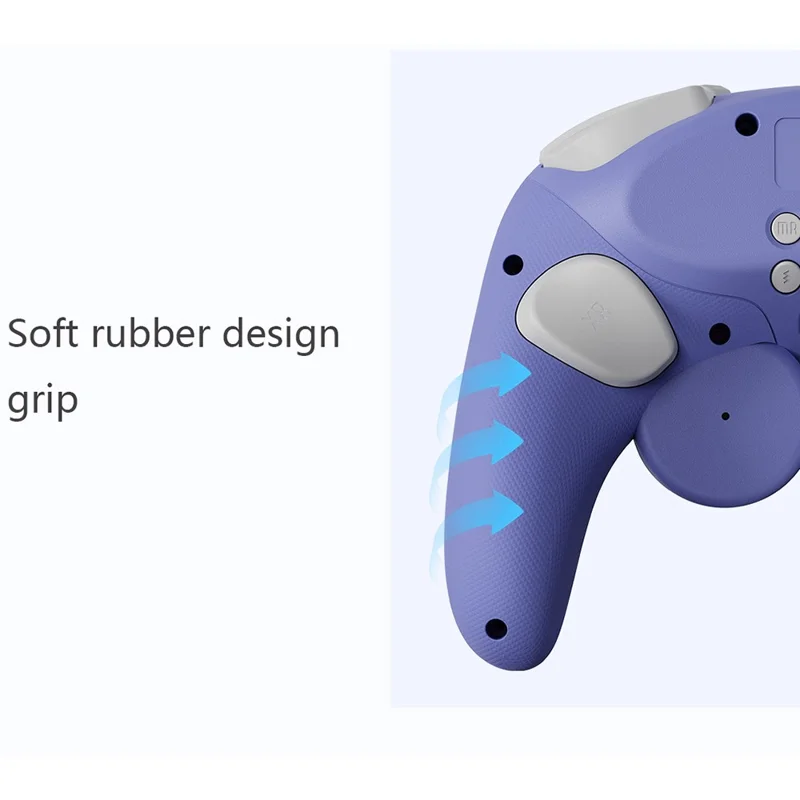 LINYUVO For Nintendo Switch  /  Tablet  /  Android  /  PC Wireless Gaming Controller with Charging Dock Mechanical Buttons - White  /  Pink