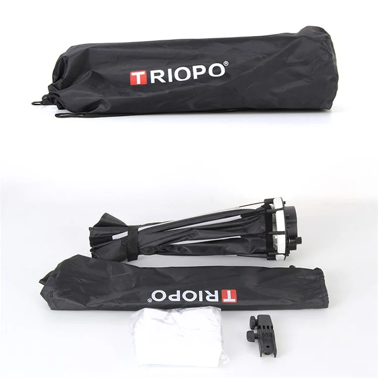 TRIOPO KX65 Hot Shoe Foldable Flash Diffuser Softbox Spotlighting Cloth Photo Diffuser Soft Light Box