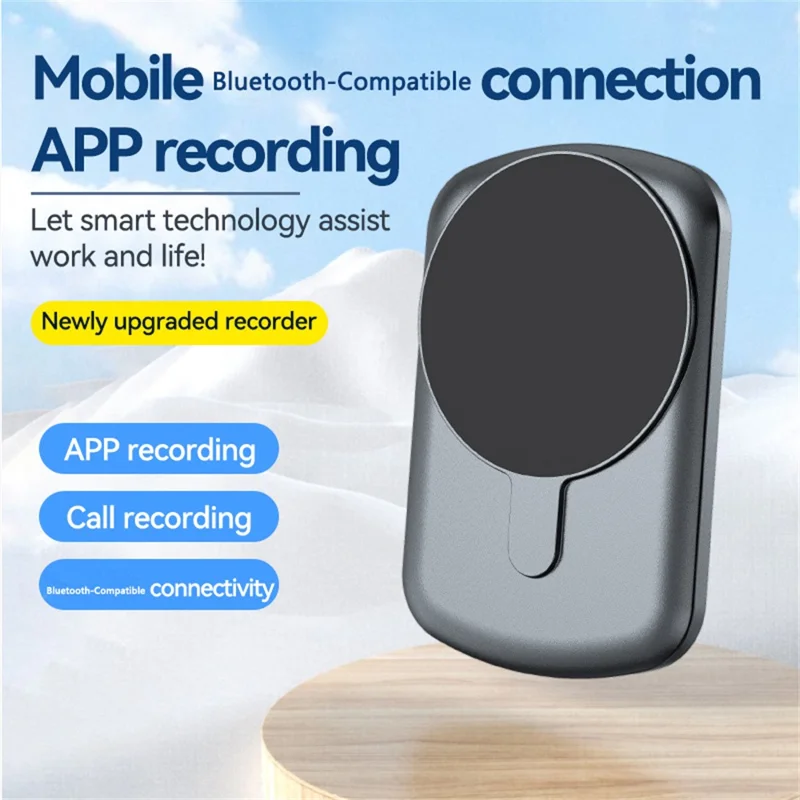 A1A AI Voice Recorder 16GB, Smart Translation Audio Recorder, APP Control Digital Dictaphone for Meetings, Classes, Interviews