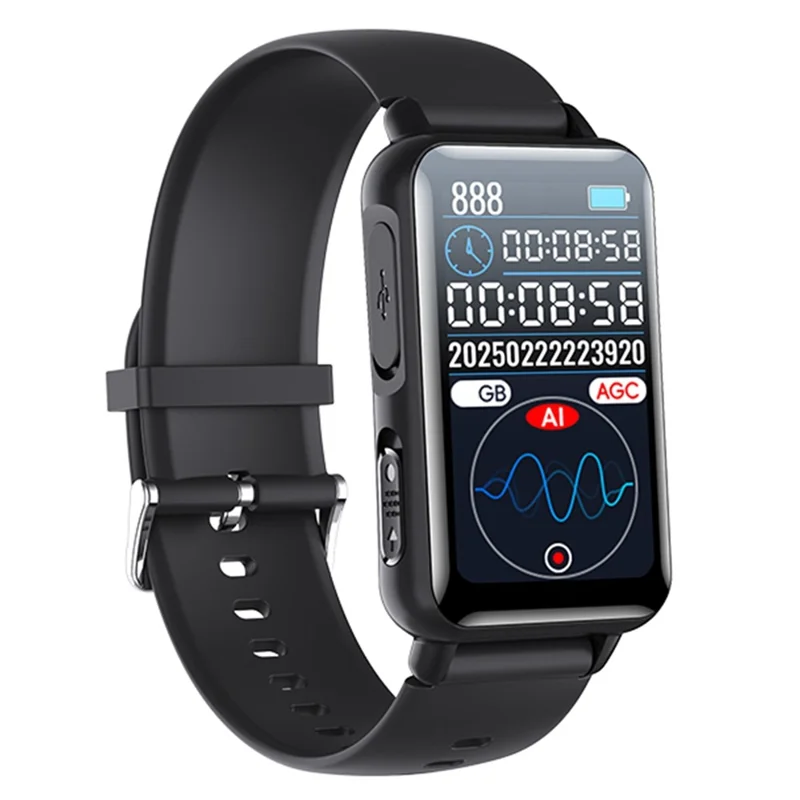 S18A 64GB AI Voice Recorder ChatGPT Smart Transcription App Controlled Recording Watch Translator