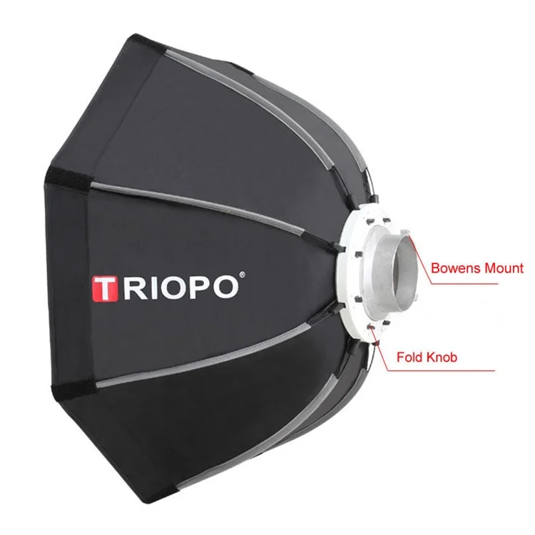 Triopo K90 90cm Photographie Portable Octogiciel Ombrella Softbox Réflecteur Diffusion Avec Mont Bowens