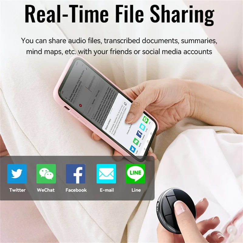 M29A 8GB AI Voice Recorder ChatGPT Smart Transcription Translation Sound Recorder APP Control