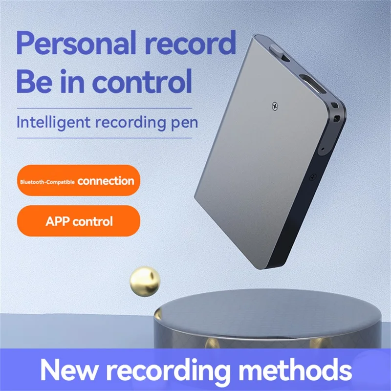 Q61A 16GB AI Voice Recorder ChatGPT Smart Transcription Translation App Controlled