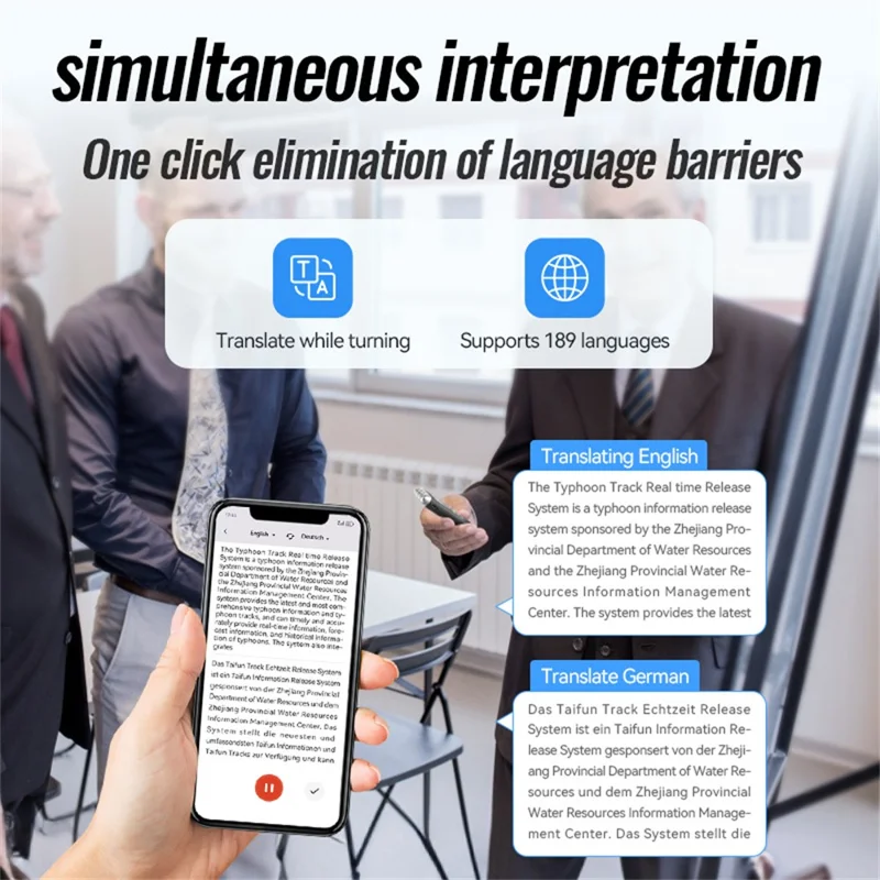 Q88A AI Smart Voice Recorder 32GB HD Noise Reduction One-Touch Recording Pen 1.14 Inch IPS Screen