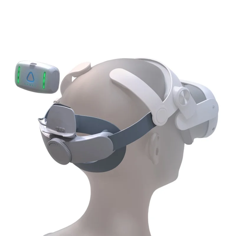 T302POWER For Meta Quest 3 / Quest 3S Headband VR Headset Accessory Head Strap with Ambient Lighting 5000mAh Battery