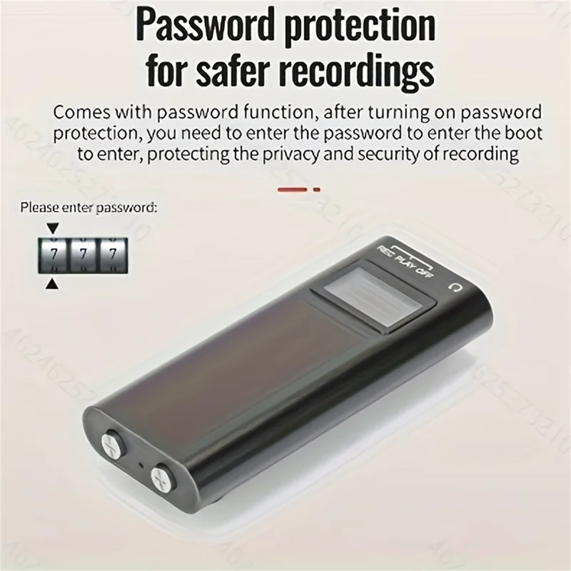 Q25 8GB Smart Voice Recorder with Screen Noise Reduction Portable Voice Activated Recording Device