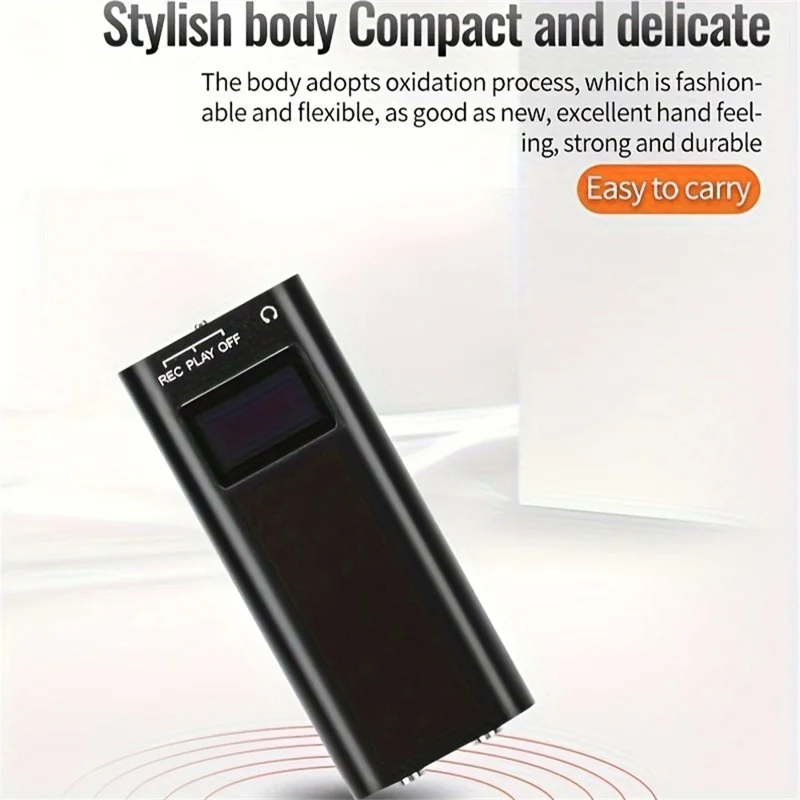 Q25 8GB Smart Voice Recorder with Screen Noise Reduction Portable Voice Activated Recording Device