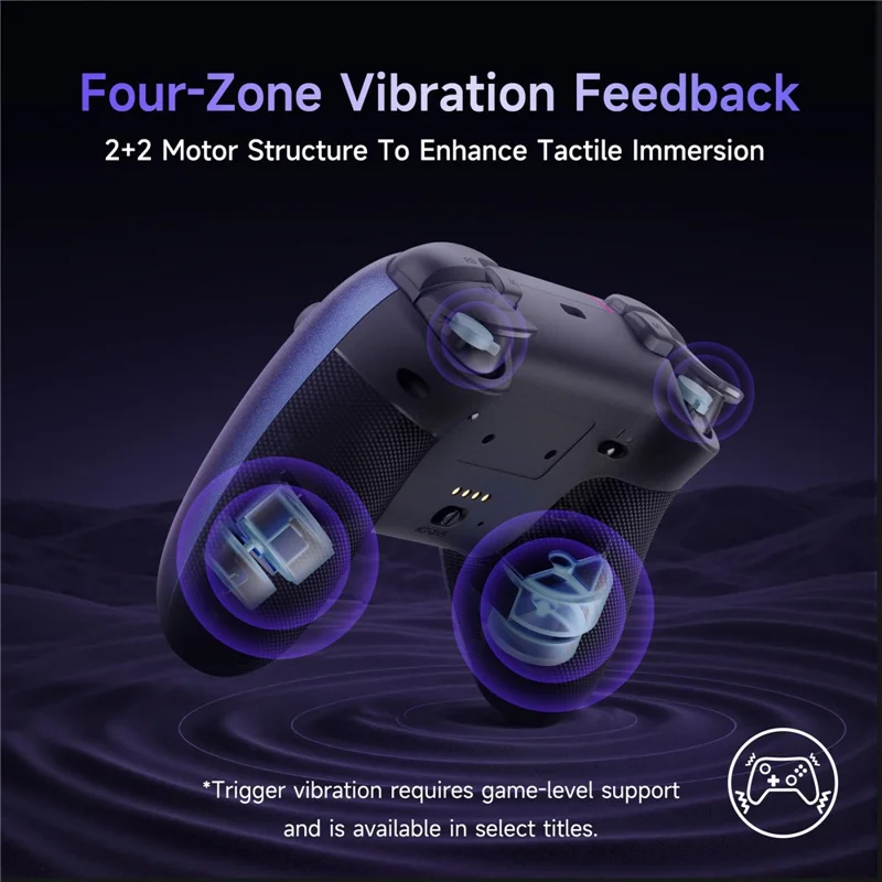 EASYSMX X05Pro Triple Mode Gaming Controller for Nintendo Switch / Switch Lite / Switch OLED Gamepad with Dual Stage Hall Triggers - Black