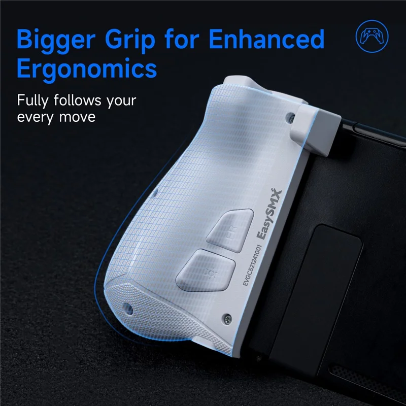 EASYSMX S15 Wireless Split Gamepad per Nintendo Switch / Switch OLED / Switch Lite Controller da Gioco con Illuminazione RGB e Stick Analogici a Effetto Hall