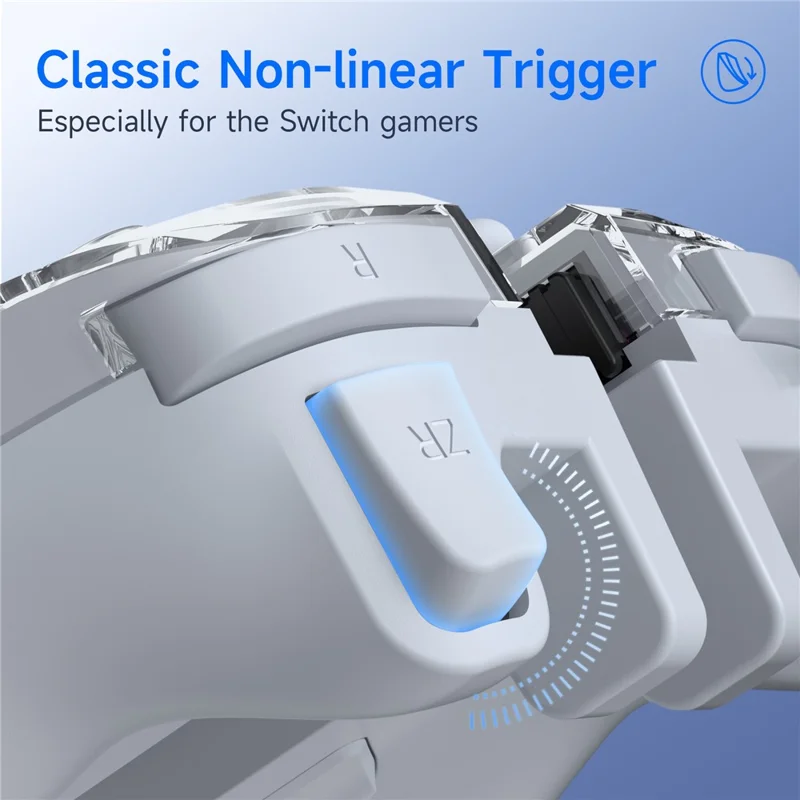 EASYSMX S15 Wireless Split Gamepad per Nintendo Switch / Switch OLED / Switch Lite Controller da Gioco con Illuminazione RGB e Stick Analogici a Effetto Hall