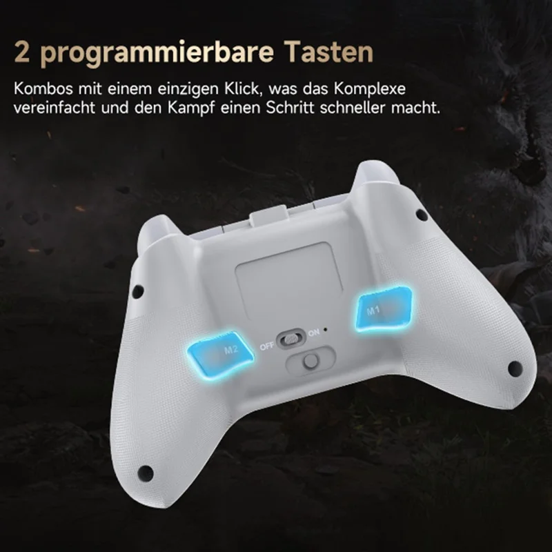 EASYSMX X15 RGB Lighting Hall Effect Joystick Wireless Controller 2.4G  /  Bluetooth-compatible  /  Wired Triple Mode Gamepad