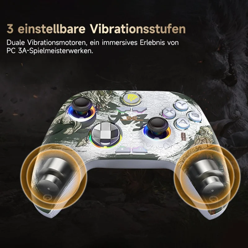 EASYSMX X15 RGB Lighting Hall Effect Joystick Wireless Controller 2.4G  /  Bluetooth-compatible  /  Wired Triple Mode Gamepad