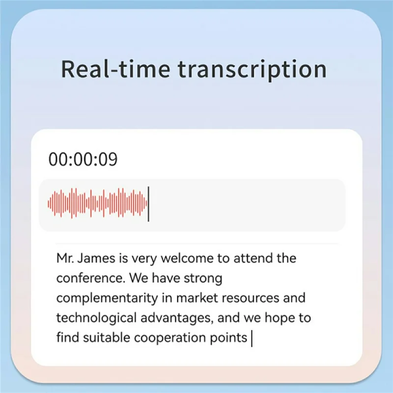 AI7 Ultra Thin Smart Recording Card 64GB AI Voice to Text Real Time Transcription For Meeting Conference - Grey