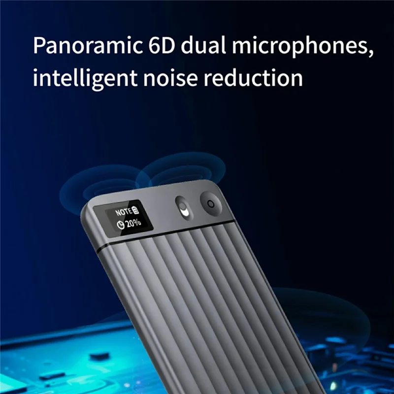 AI7 Ultra Thin Smart Recording Card 64GB AI Voice to Text Real Time Transcription For Meeting Conference - Grey