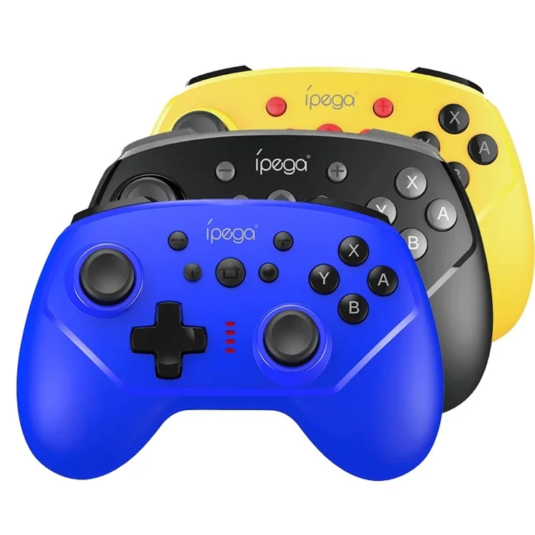 IPEGA PG-9162 Bluetooth Wireless/usb-проводная Gamepad Dual Motor Vibration Game Controller Для Консоли Nintendo Switch - Синий