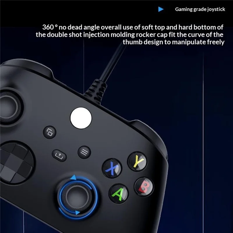WT005 Wired Game Controller for Xbox One  /  Xbox Series S / X / PC Gaming Gamepad with Headphone Jack 3.5mm - Green