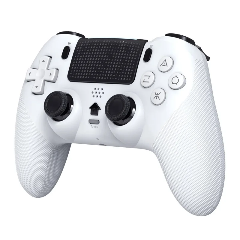 Manette de jeu sans fil T58 pour PS5 / PS5 Pro / PS5 Slim, manette Bluetooth avec gyroscopes 6 axes, écran OLED et fonctions macro programmables - Noir