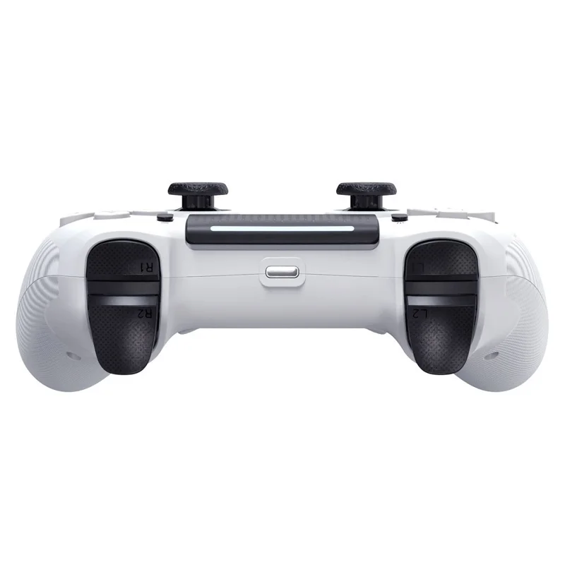 Manette de jeu sans fil T58 pour PS5 / PS5 Pro / PS5 Slim, manette Bluetooth avec gyroscopes 6 axes, écran OLED et fonctions macro programmables - Noir