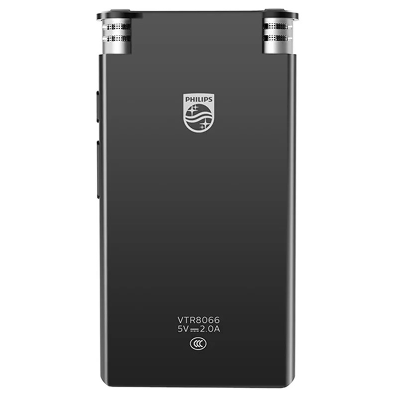 PHILIPS VTR8600 32GB AI Transcription Voice Recorder Real Time Translation Device for Meeting - Black