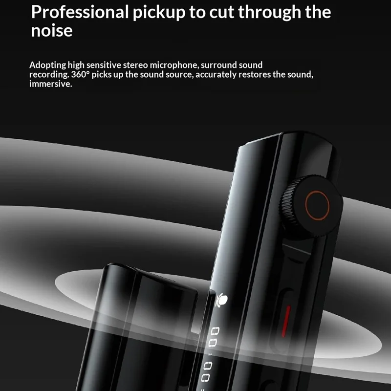 PHILIPS VTR5130 32GB Voice Recorder HD Noise Reduction Real Time Transcription Device for Meeting - Black