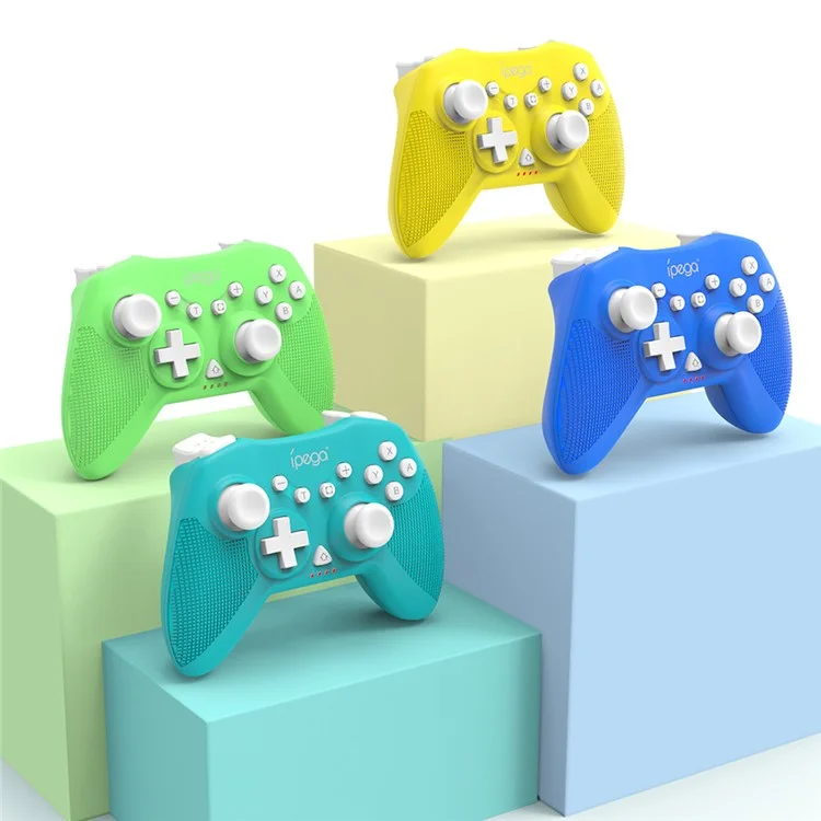 IPEGA PG-SW022 Bluetooth-compatible Wireless Game Controller 6-Axis Vibration Gamepad for Nintendo Switch Console - Green