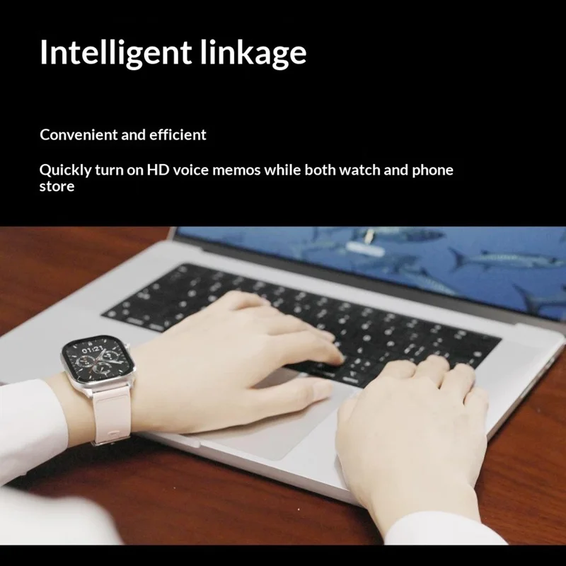 PHILIPS D10 Digital Voice Recorder Wrist Watch 26-Language Real Time Translation Dictaphone Bracelet - Black