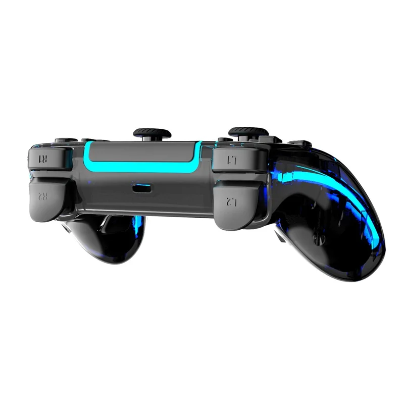 Bluetooth-compatible Wireless Game Controller for PS5  /  PC  /  Android Devices RGB LED Gaming Gamepad with Programming Back Buttons - Black